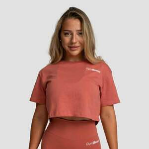 GymBeam Women‘s Limitless Cropped T-Shirt Cinnamon kép