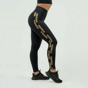 NEBBIA Classic High Waist Intense Iconic női leggings Black/Gold kép