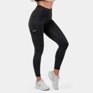 Active High Waist Smart Pocket Black leggings - NEBBIA kép