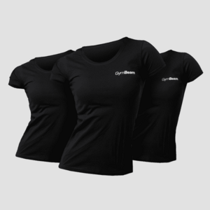 GymBeam Basic női póló 3Pack Black kép