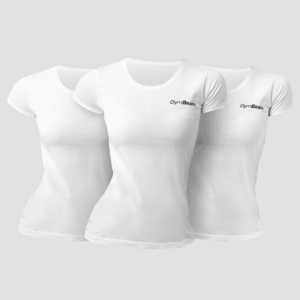 GymBeam Basic női póló 3Pack White kép
