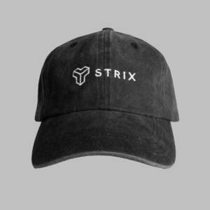 STRIX Washed baseball sapka Black kép