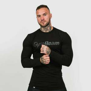 GymBeam T-shirt Long Sleeve Leisure Black kép