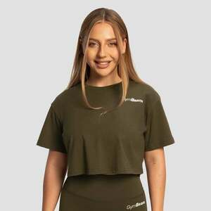 GymBeam Women‘s Limitless Cropped T-Shirt Espresso kép