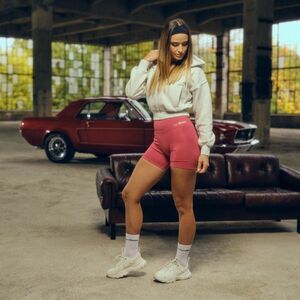 GymBeam Women‘s Base Zip Up Hoodie Cloud kép