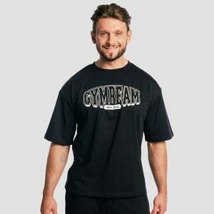 GymBeam Athletic Society Boxy T-shirt Black kép