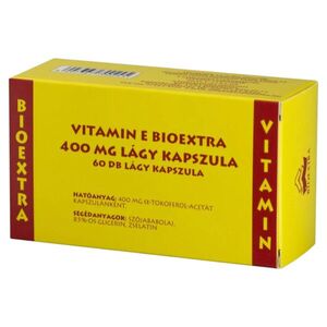 Bioextra Vitamin E Bioextra 400 mg lágy kapszula 60 db kép