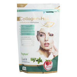 JutaVit Collagen-Hal + Hialuron komplex halkollagén italpor - málna 200 g kép