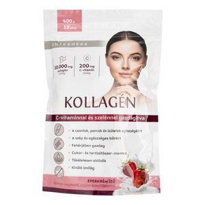 Interherb Kollagén italpor - eper 400 g 33 adag kép