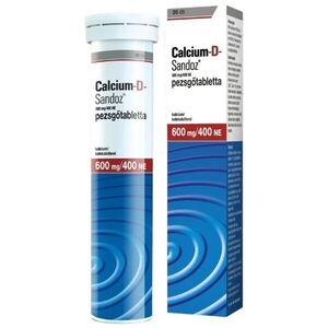 Calcium-D-Sandoz 600 mg/400NE pezsgőtabletta 20 db kép