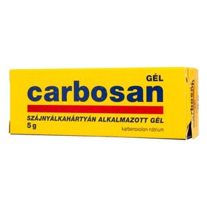 Carbosan szájnyálkahártyán alkalmazott gél 5 g kép