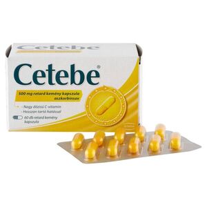 Cetebe 500 mg retard kemény kapszula 60 db kép