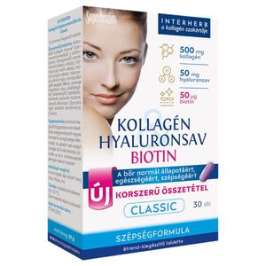 Interherb Kollagén & Hyaluronsav Biotin classic tabletta 30 db kép