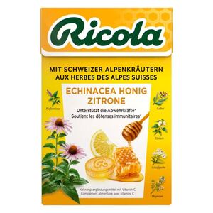 Ricola Echinacea gyógynövényes cukorka - méz-citrom 40 g kép