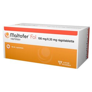 Maltofer Fol 100 mg/0, 35 mg rágótabletta 100 db kép