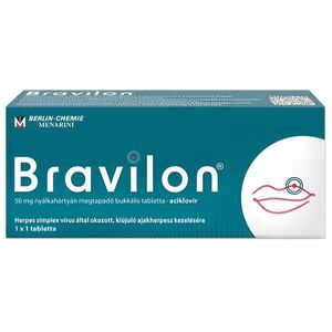 Bravilon 50 mg nyálkahártyán megtapadó bukkális tabletta 1 db kép
