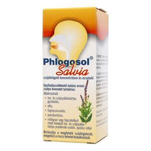 Phlogosol Salvia szájöblögető koncentrátum és ecsetelő 30 ml kép