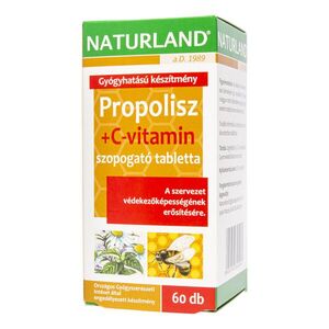 Naturland Propolisz C-vitamin tabletta 60 db kép
