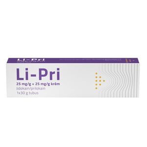 Li-Pri 25 mg/g + 25 mg/g krém 30 g kép