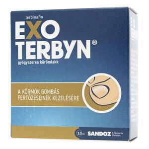 Exoterbyn gyógyszeres körömlakk 3, 3 ml kép