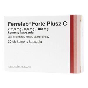 Ferretab Forte plusz C kemény kapszula 30 db kép