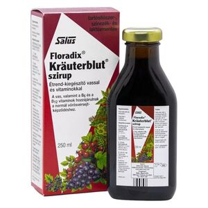 Salus Floradix Kräuterblut szirup vassal és vitaminokkal 250 ml kép
