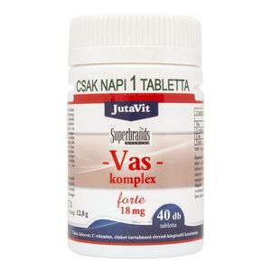 JutaVit Szerves Vas komplex forte 18 mg filmtabletta 40 db kép