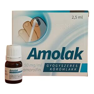 Amolak 50 mg/ml gyógyszeres körömlakk 2, 5 ml kép