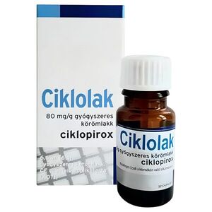 Ciklolak 80 mg/g gyógyszeres körömlakk 6, 6 ml kép