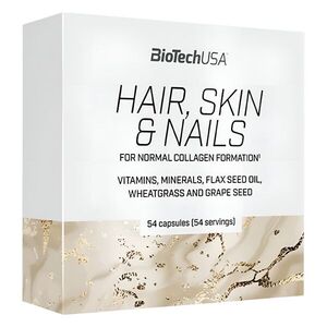 BioTechUSA Hair, Skin & Nails étrend-kiegészítő kapszula 54 db kép