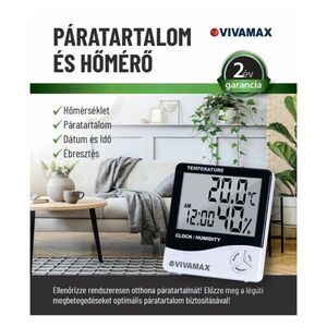 Vivamax Pára- és hőmérő készülék kép