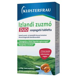 Klosterfrau Izlandi zuzmó duo szopogató tabletta 20 db kép