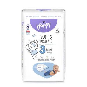 Bella Baby Happy Midi pelenka 5-9 kg 70 db kép