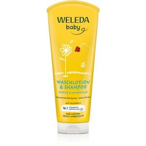 Weleda Baby and Child sampon és tusfürdő gél gyermekeknek körömvirág 200 ml kép