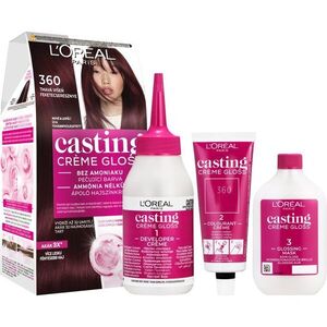 L’Oréal Paris Casting Creme Gloss fokozatosan kimosható helyszínező krém árnyalat 360 Black Cherry 1 db kép