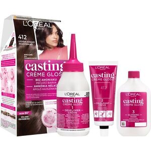 L’Oréal Paris Casting Creme Gloss fokozatosan kimosható helyszínező krém árnyalat 412 Iced Cocoa 1 db kép