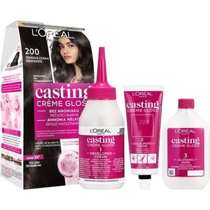 L’Oréal Paris Casting Creme Gloss fokozatosan kimosható helyszínező krém árnyalat 200 Ebony Black 1 db kép
