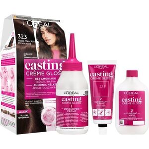 L’Oréal Paris Casting Creme Gloss fokozatosan kimosható helyszínező krém árnyalat 323 Dark Chocolate 1 db kép