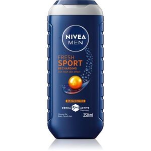 NIVEA MEN Fresh Sport tusfürdő gél ásványi anyagokkal uraknak 250 ml kép