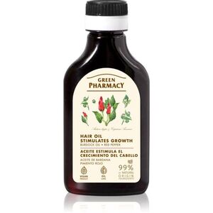 Green Pharmacy Red Peppers Burdock Oil hajnövekedést serkentő bojtorján olaj 100 ml kép