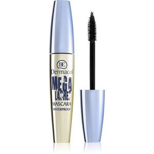 Dermacol Mega Lashes Waterproof vízálló szempillaspirál dús hatásért árnyalat Black 12.5 ml kép