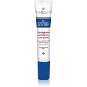 FlosLek Pharma Eye Care szemkörnyék ápoló gél szemvidítóval és búzavirággal 15 ml kép