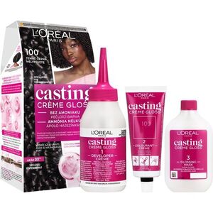 L’Oréal Paris Casting Creme Gloss fokozatosan kimosható helyszínező krém árnyalat 100 Deep Black 1 db kép