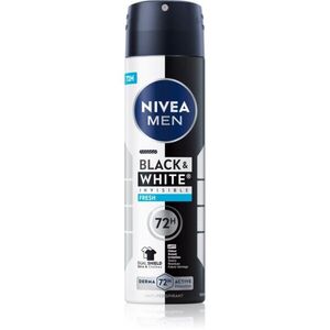 Nivea Men Invisible Black & White izzadásgátló spray Fresh 150 ml kép