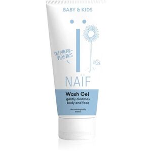 Naif Baby & Kids Wash Gel tisztító gél gyerekeknek és csecsemőknek testre és arcra 200 ml kép