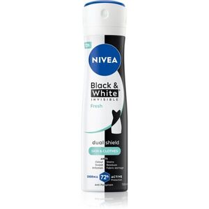 NIVEA Invisible Black & White Fresh izzadásgátló spray hölgyeknek 150 ml kép