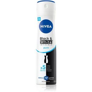 Nivea Invisible Black & White Pure izzadásgátló dezodor a fehér és sárga foltok ellen 150 ml kép