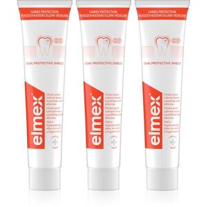 Elmex Caries Protection fogkrém fogszuvasodás ellen fluoriddal 3x75 ml kép