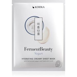 KORIKA FermentBeauty Hydrating Face Sheet Mask with Fermented Yogurt and Hyaluronic Acid hidratáló gézmaszk fermentált joghurttal és hialuronsavval 23 kép