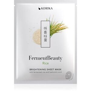 KORIKA FermentBeauty Brightening Face Sheet Mask with Fermented Rice and Hyaluronic Acid fényesítő hatású gézmaszk fermentált rizzsel és hialuronsavva kép